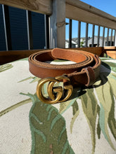 Load image into Gallery viewer, Gucci Skinny Brown Marmont Belt