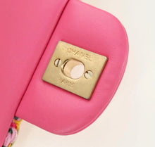 Load image into Gallery viewer, Chanel Tweed Small Single Flap Pink