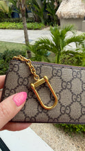 Load image into Gallery viewer, Gucci Supreme Monogram Key Pouch Brown