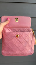 Load image into Gallery viewer, Chanel Vintage Lambskin Flap Camera Bag Pink