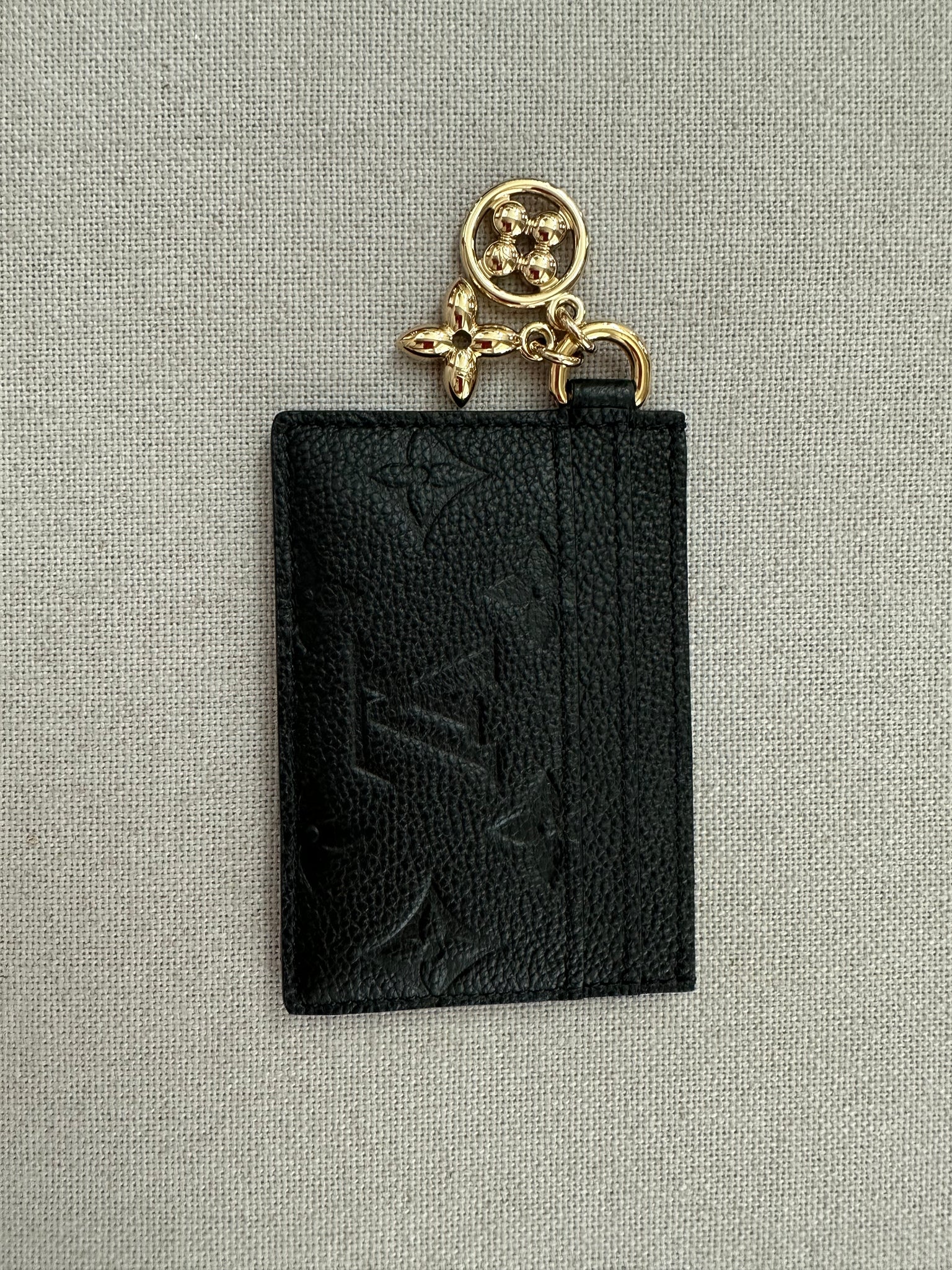 Louis Vuitton Empreinte Charms Card Holder Black – DAC