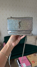 Load image into Gallery viewer, Saint Laurent Halographic Leather Wallet on a Chain