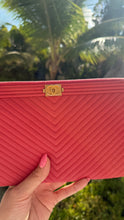 Load image into Gallery viewer, Chanel Lambskin Boy Clutch Pink