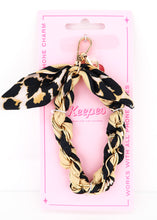 Load image into Gallery viewer, Keepes Leopard Scarf Phone Charm
