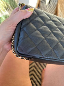 Chanel Caviar Single Flap Black