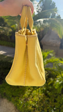Load image into Gallery viewer, Prada Canapa Small Yellow Tote