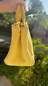 Prada Canapa Small Yellow Tote – DAC