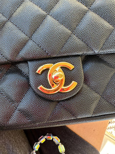 Chanel Caviar Single Flap Black