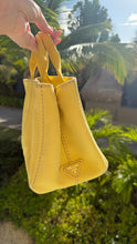 Load image into Gallery viewer, Prada Canapa Small Yellow Tote