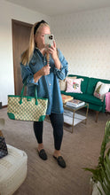 Load image into Gallery viewer, Gucci Ophidia Medium Calfskin Raffia Shopping Tote Emerald Green