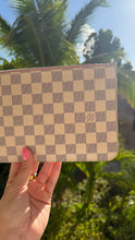 Load image into Gallery viewer, Louis Vuitton Damier Azur Neverfull Pochette Pink