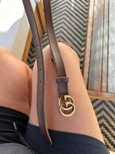 Load image into Gallery viewer, Gucci Skinny Brown Marmont Belt