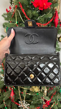 Load image into Gallery viewer, Chanel Quilted Patent Leather School Memory Black