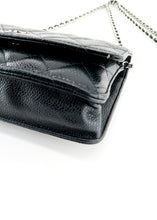 Load image into Gallery viewer, Chanel Caviar Wallet on Chain Black Silver