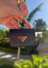 Load image into Gallery viewer, Prada Saffiano Earbud Case Black