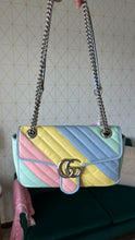 Load image into Gallery viewer, Gucci Marmont Multicolor Pastel Small Flap