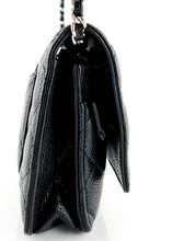 Load image into Gallery viewer, Chanel Caviar Wallet on Chain Black Silver