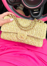 Load image into Gallery viewer, Chanel Medium Raffia Double Flap