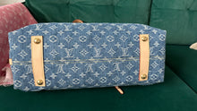 Load image into Gallery viewer, Louis Vuitton Monogram Denim CarryAll MM Blue