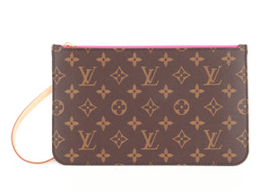 Louis Vuitton Monogram Neverfull Pochette Pink
