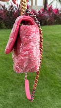 Load image into Gallery viewer, Chanel Sequin Quilted Medium Chanel 19 Flap Coral Pink