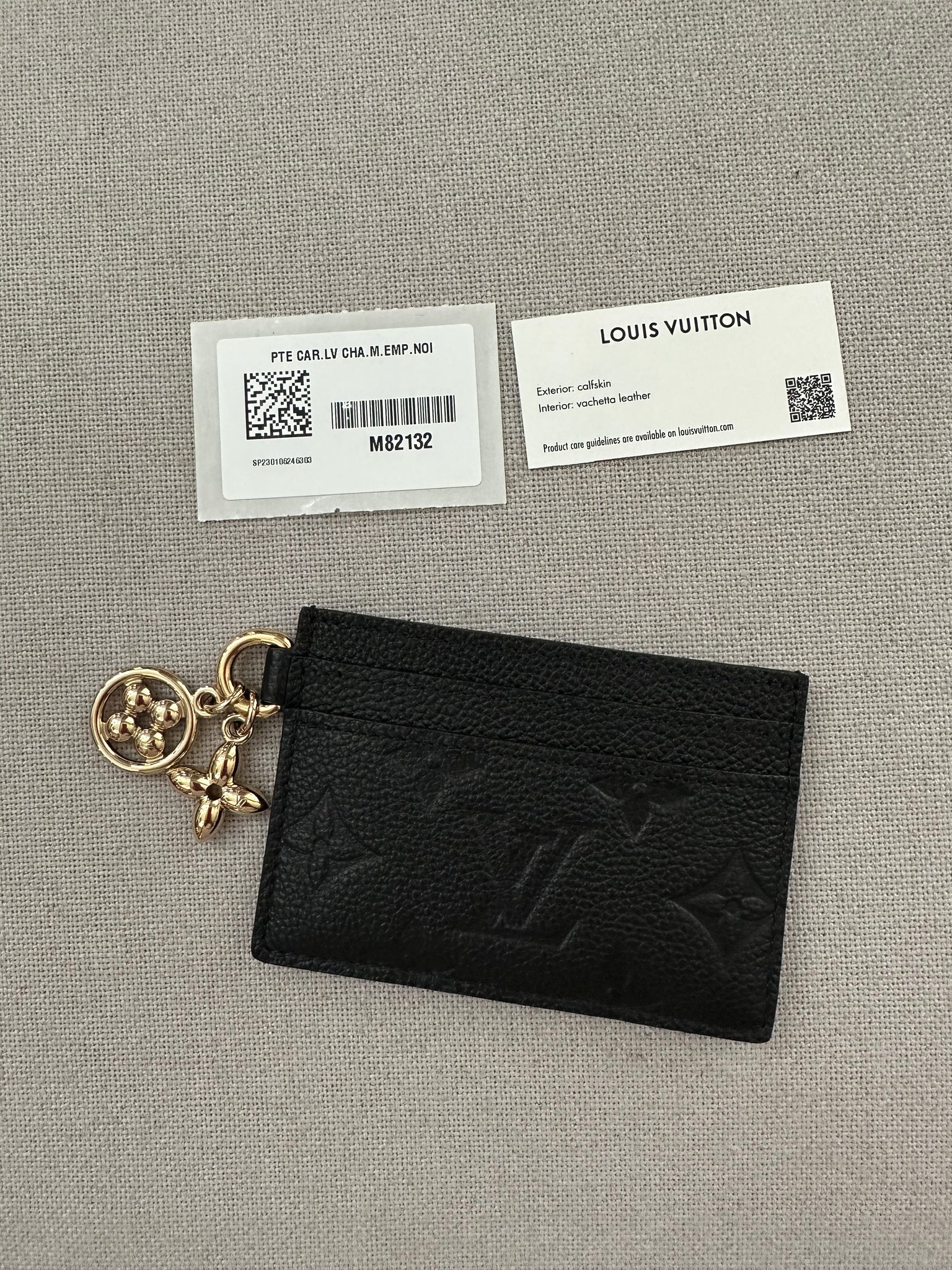 LV Charms Card Holder Monogram Empreinte Leather - Wallets and Small Leather  Goods M82132