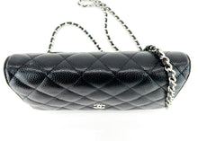 Load image into Gallery viewer, Chanel Caviar Wallet on Chain Black Silver