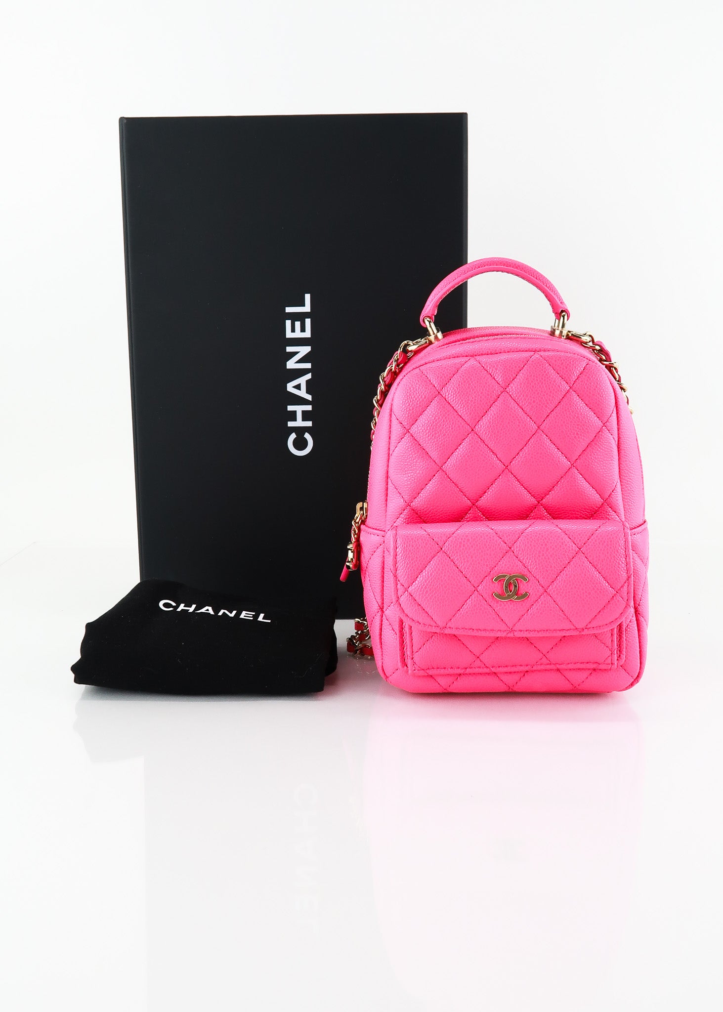 chanel mini cc day backpack Quilted Small Black Caviar Gold Hardware Coco Approved Studio Chanel Caviar Mini Classic Backpack