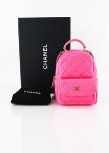 chanel mini cc day backpack Chanel Caviar Mini Classic Backpack Pink – DAC
