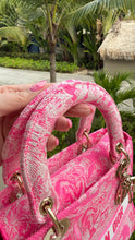 Load image into Gallery viewer, Dior Embroidered Medium Lady Dior Pink