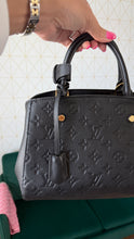 Load image into Gallery viewer, Louis Vuitton Empreinte Montaigne Bb Black