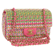 Load image into Gallery viewer, Chanel Tweed Small Single Flap Pink