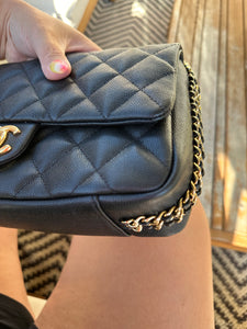 Chanel Caviar Single Flap Black