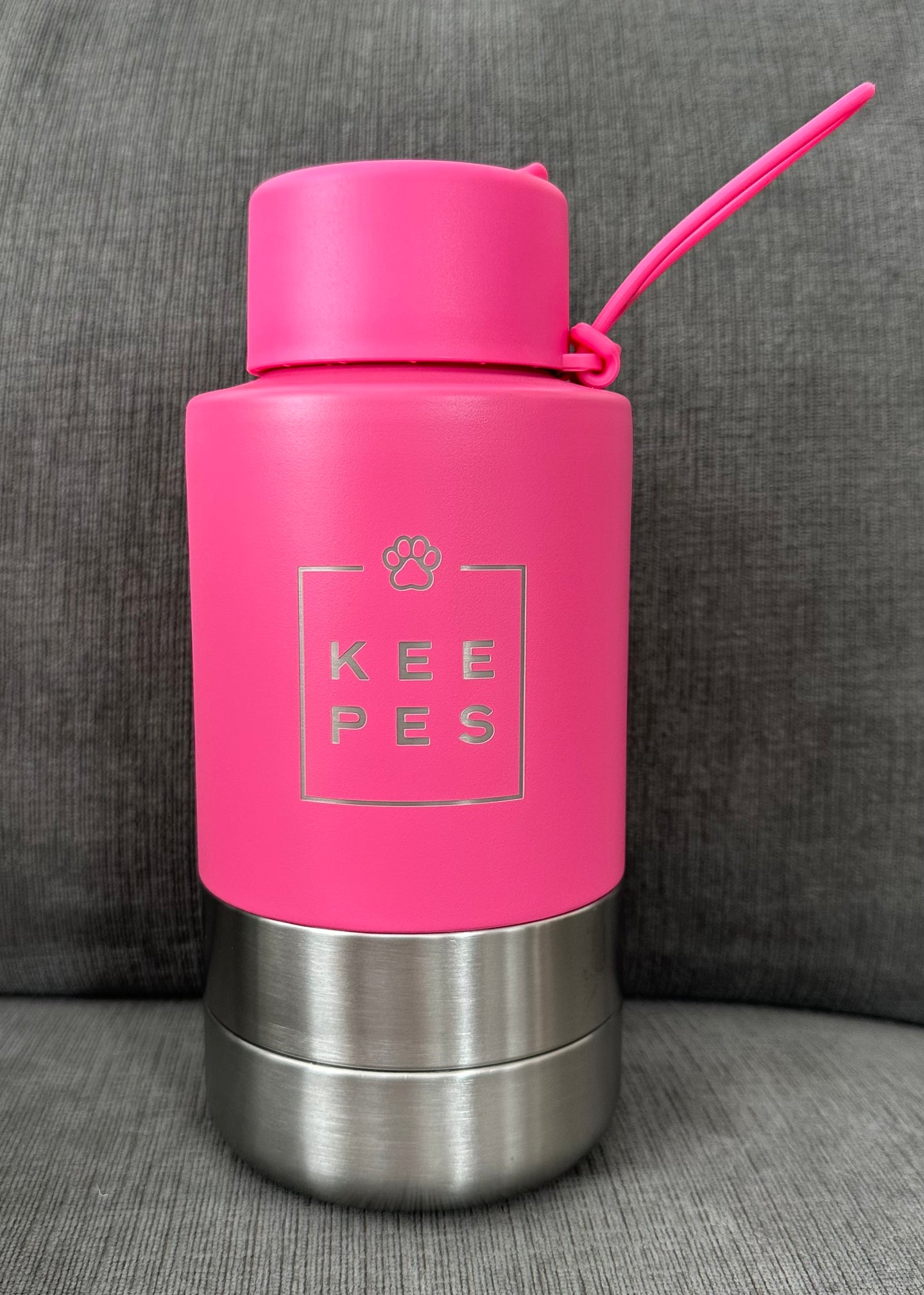 Keepes Karl & Koko Water Bottle Pink