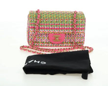 Load image into Gallery viewer, Chanel Tweed Small Single Flap Pink