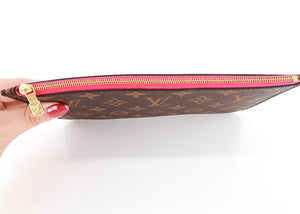 Louis Vuitton Monogram Neverfull Pochette Pink