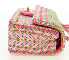 Load image into Gallery viewer, Chanel Tweed Small Single Flap Pink