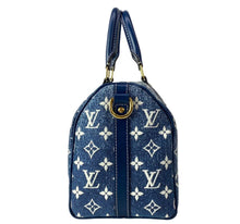 Load image into Gallery viewer, Louis Vuitton Denim Speedy 25 Bandouliere Blue