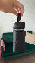 Load image into Gallery viewer, Chanel Caviar Quilted Slim Vanity Black GHW