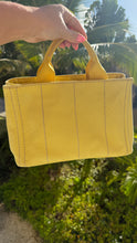 Load image into Gallery viewer, Prada Canapa Small Yellow Tote