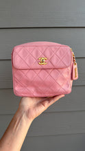 Load image into Gallery viewer, Chanel Vintage Lambskin Flap Camera Bag Pink