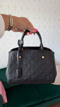 Load image into Gallery viewer, Louis Vuitton Empreinte Montaigne Bb Black