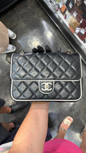 Load image into Gallery viewer, Chanel Lambskin Flap Black White