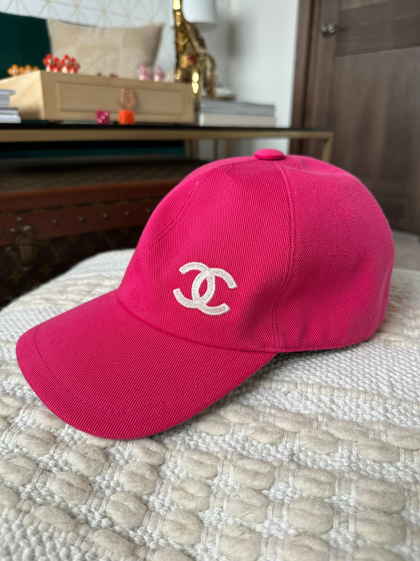 Chanel Baseball Hat Pink