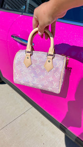 Louis Vuitton Monoglam Speedy 20 Banouliere Pink LE