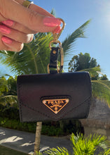 Load image into Gallery viewer, Prada Saffiano Earbud Case Black