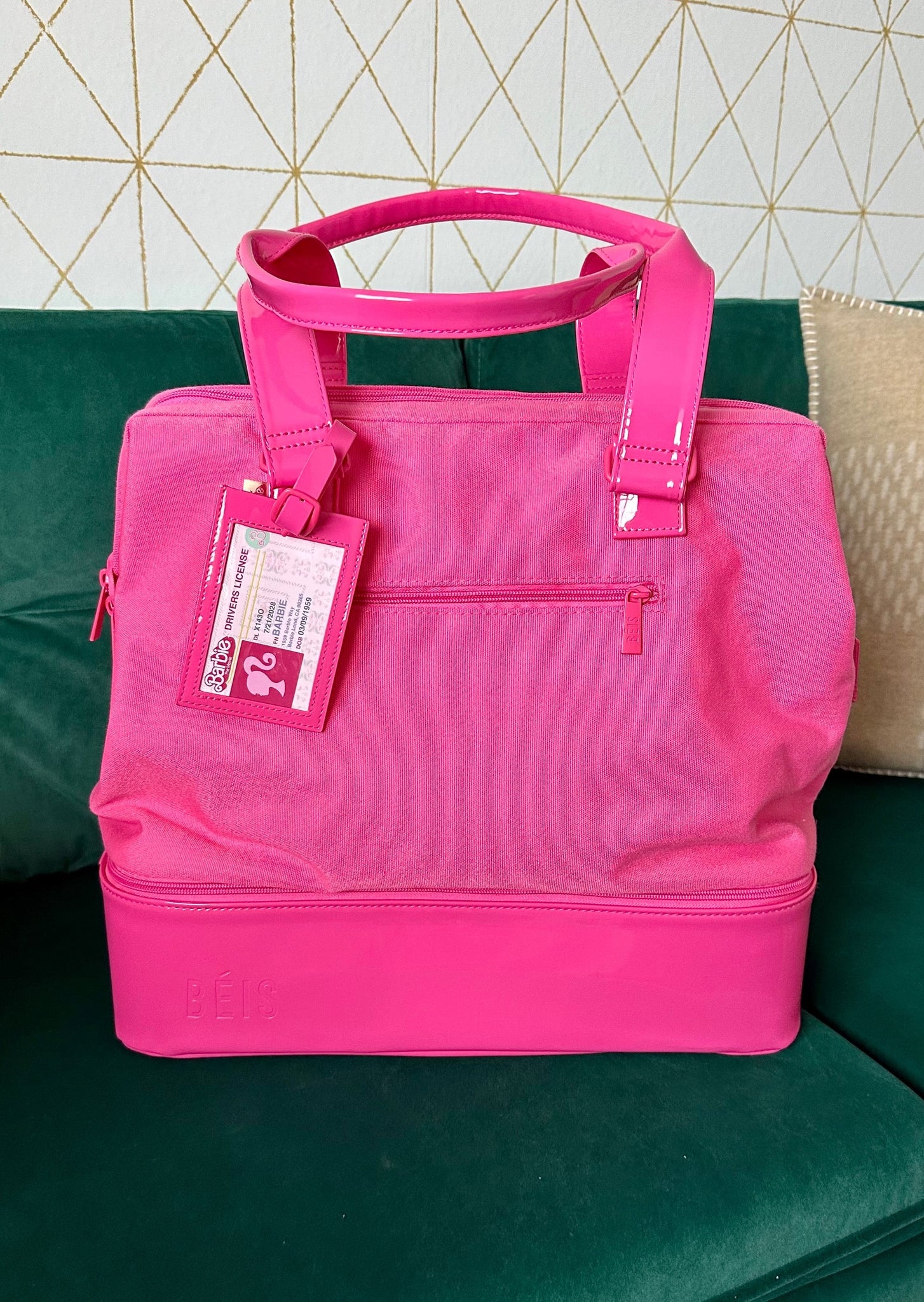 Convertible Weekender Pink Weekender Tote Laptop Sleeve