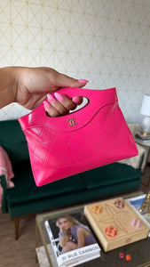 Chanel Nano 31 Shiny Crumpled Calfskin Hot Pink