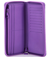 Load image into Gallery viewer, Louis Vuitton Monogram Leather Vertical Zippy Purple