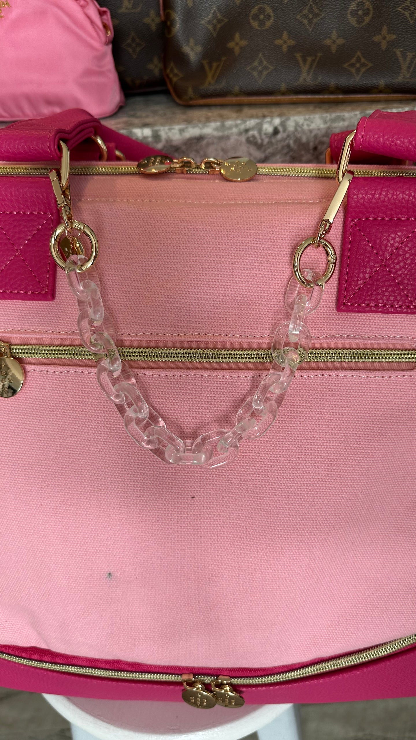 Keepes Bag Charm Clear Chain